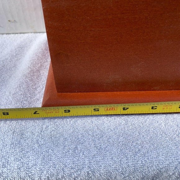 Wood Table Top Accent - Solid Poplar, Cherry Stain - Picture 6 of 7